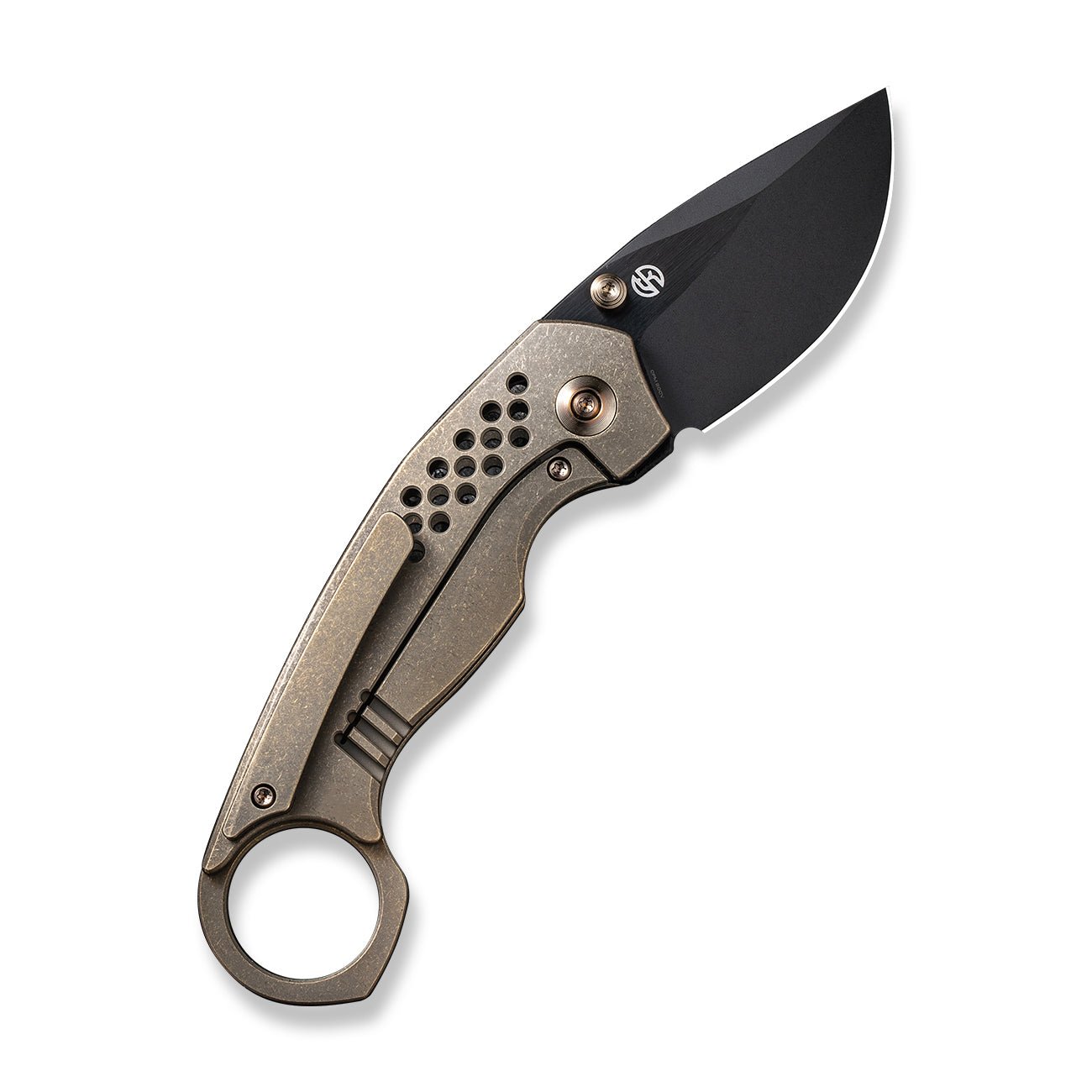 WEKNIFE Envisage CPM-20CV钢 钛柄 WE22013-3 棕色 2446