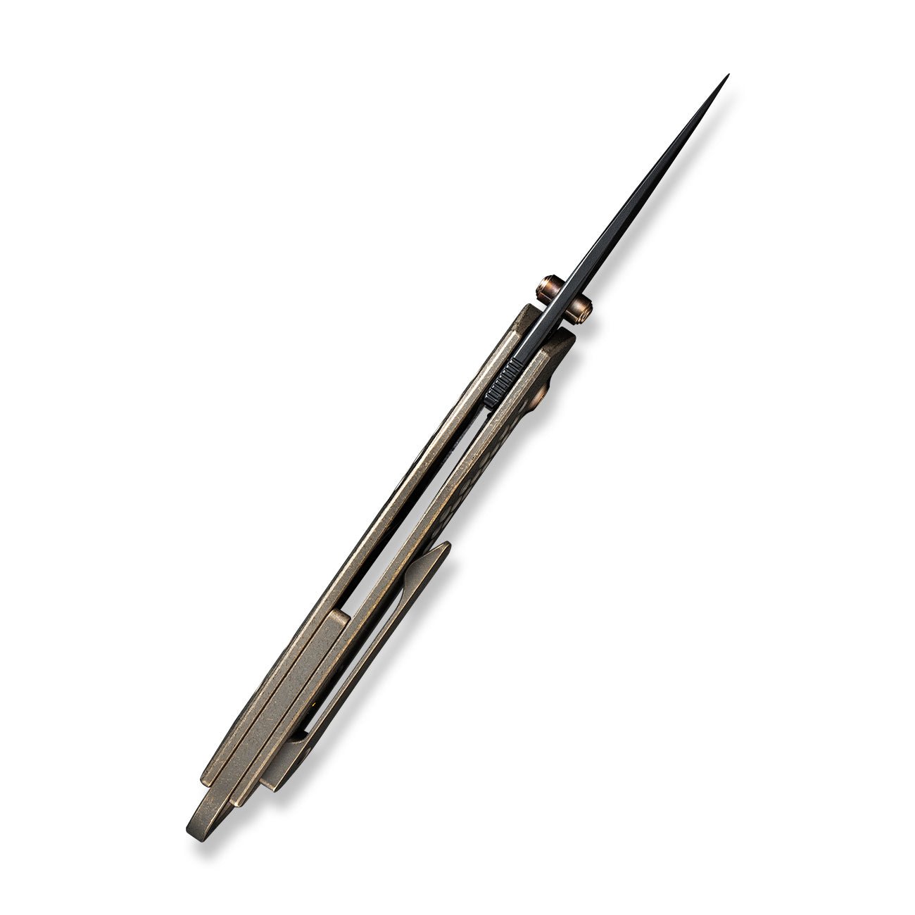 WEKNIFE Envisage CPM-20CV钢 钛柄 WE22013-3 棕色 2446
