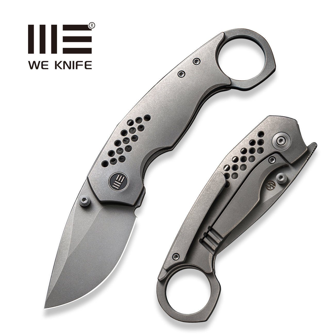 WEKNIFE Envisage CPM-20CV钢 钛柄 WE22013-1 灰色 2446