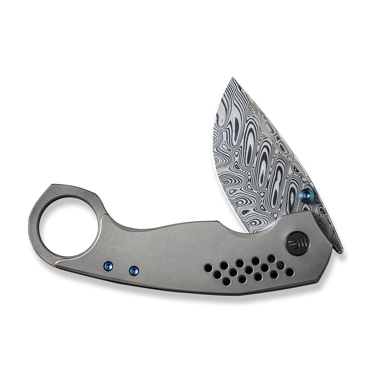 WEKNIFE Envisage 大马士革钢 钛柄 WE22013-DS1 灰色 5366
