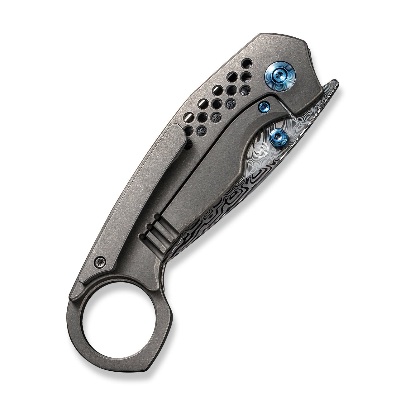 WEKNIFE Envisage 大马士革钢 钛柄 WE22013-DS1 灰色 5366