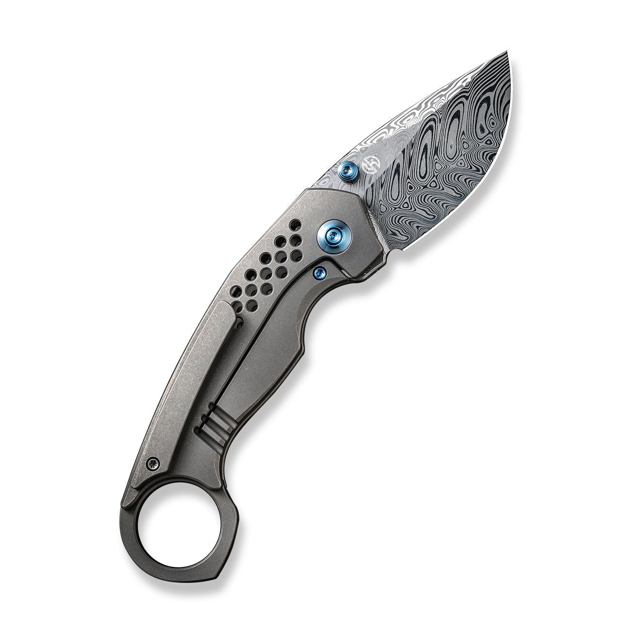 WEKNIFE Envisage 大马士革钢 钛柄 WE22013-DS1 灰色 5366