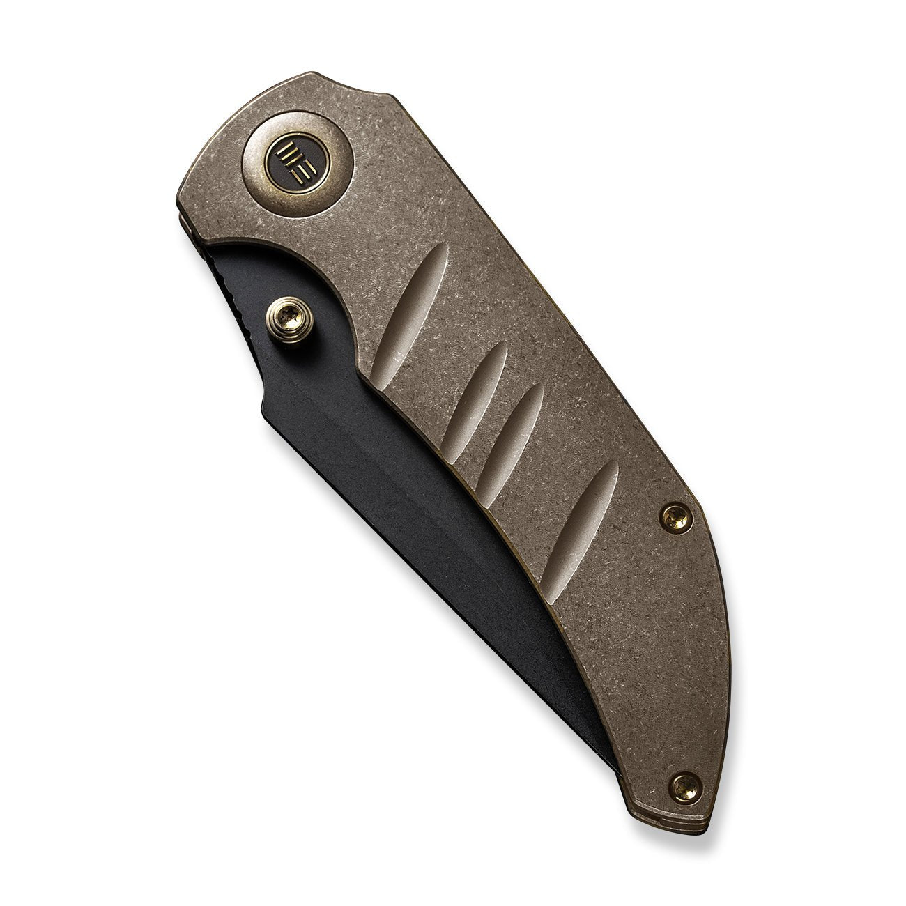 WEKNIFE Riff-Raff CPM-20CV钢 钛柄 WE22020B-1 青铜色 2227