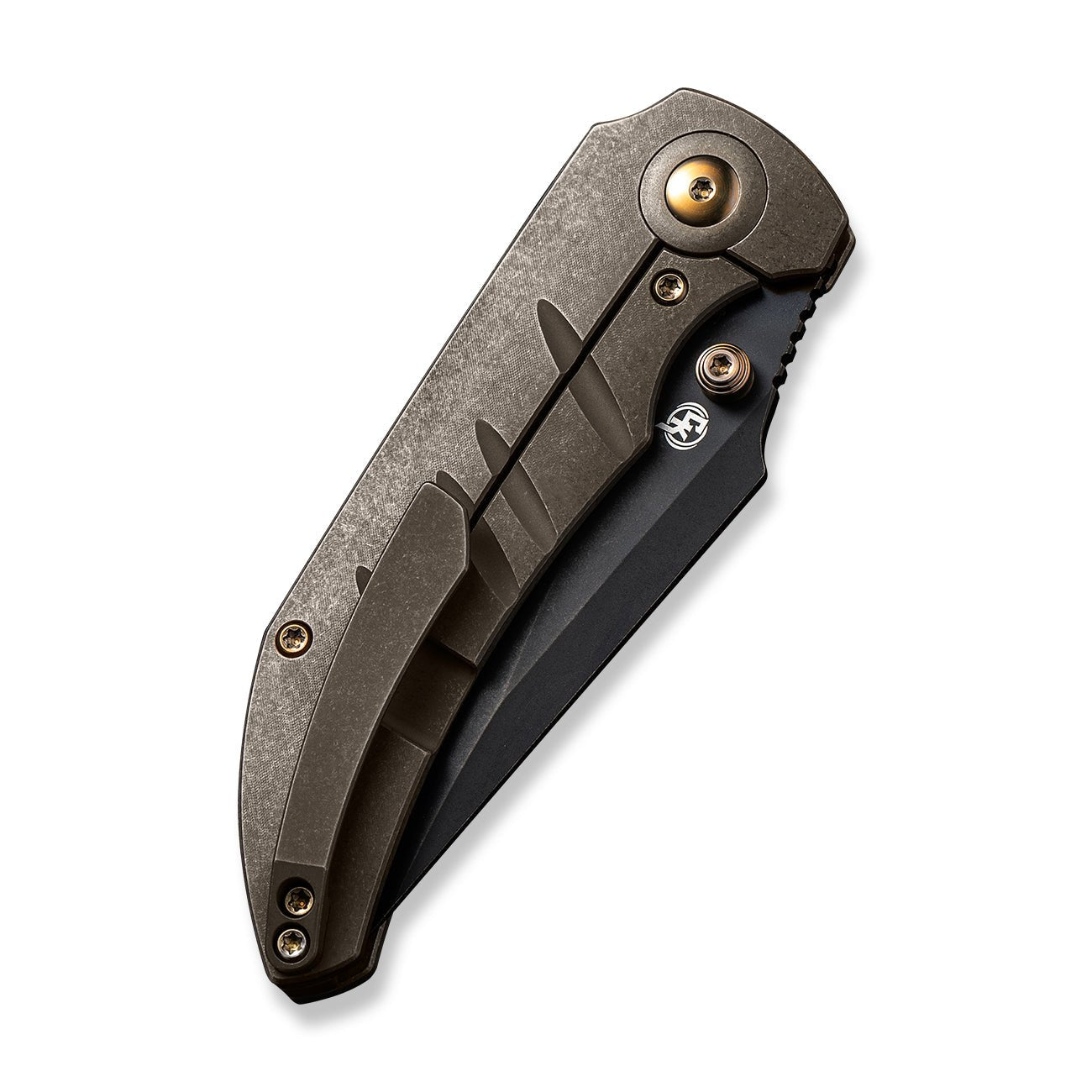 WEKNIFE Riff-Raff CPM-20CV钢 钛柄 WE22020B-1 青铜色 2227