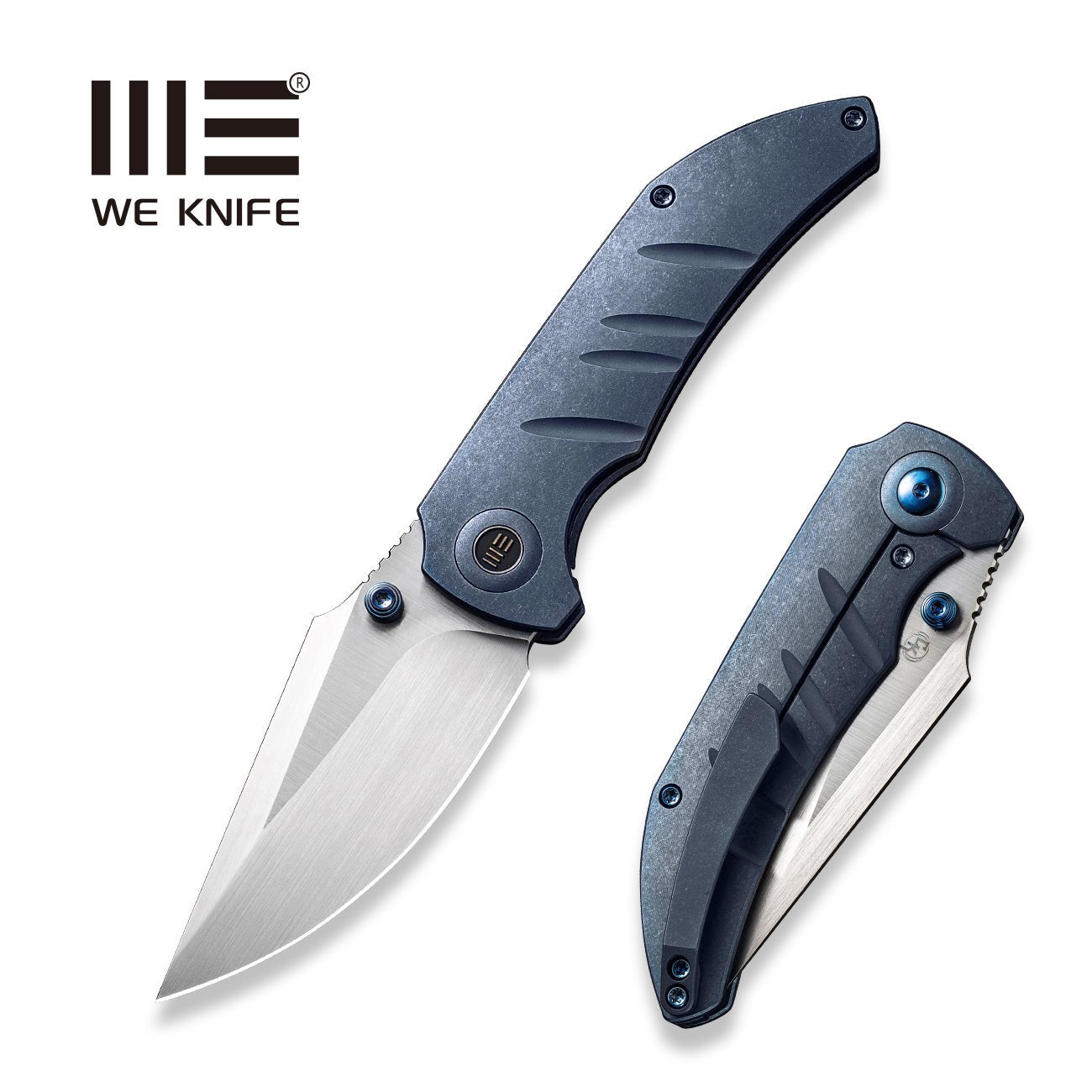 WEKNIFE Riff-Raff CPM-20CV钢 钛柄 WE22020B-2 蓝色 2227