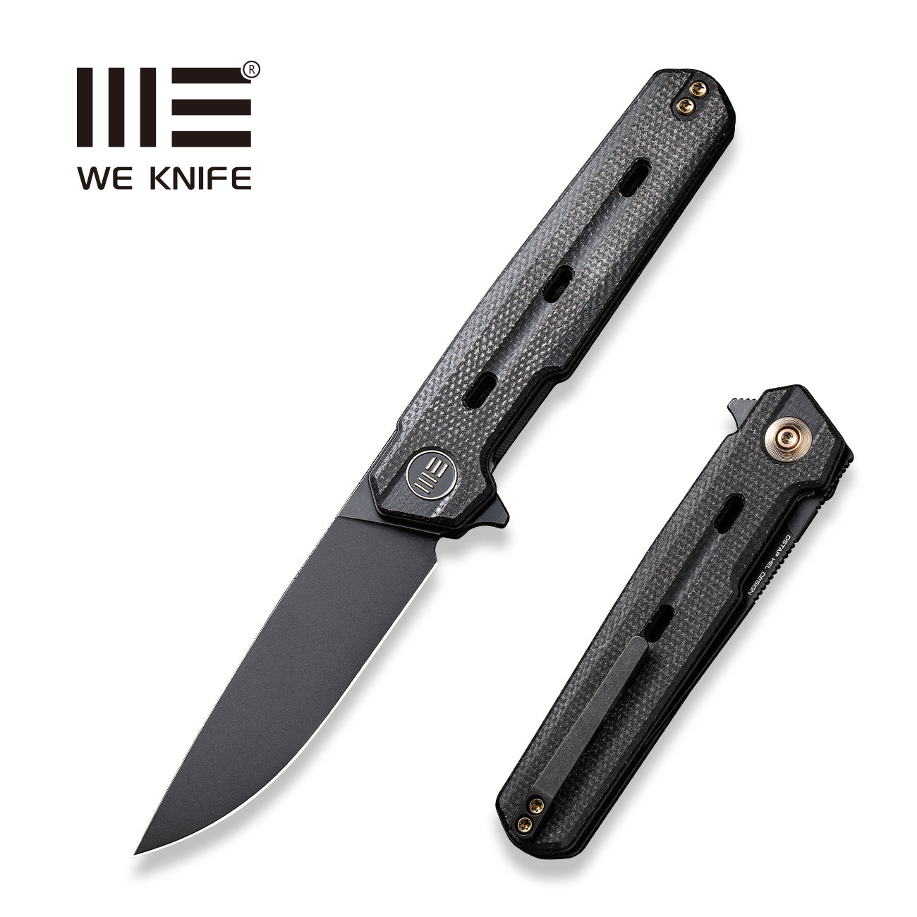 WEKNIFE Navo CPM-20CV钢 米卡塔+钛柄 WE22026-1  1533