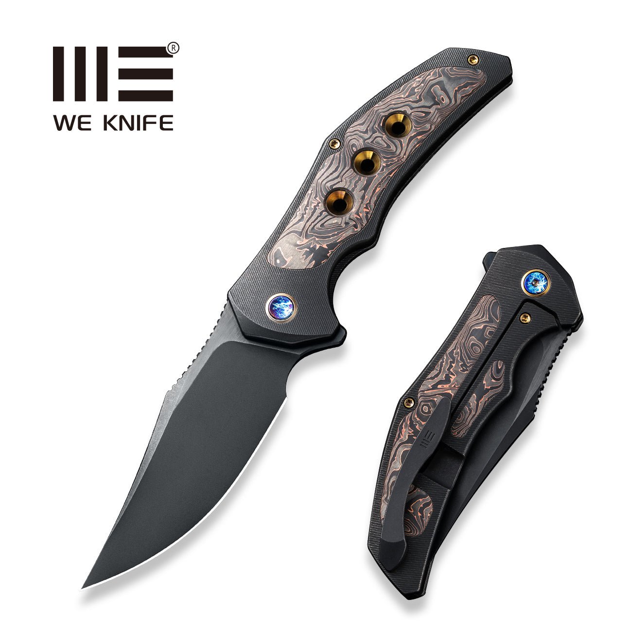 WEKNIFE Magnetron CPM-20CV钢 钛+碳纤维柄 WE18058-3  3139