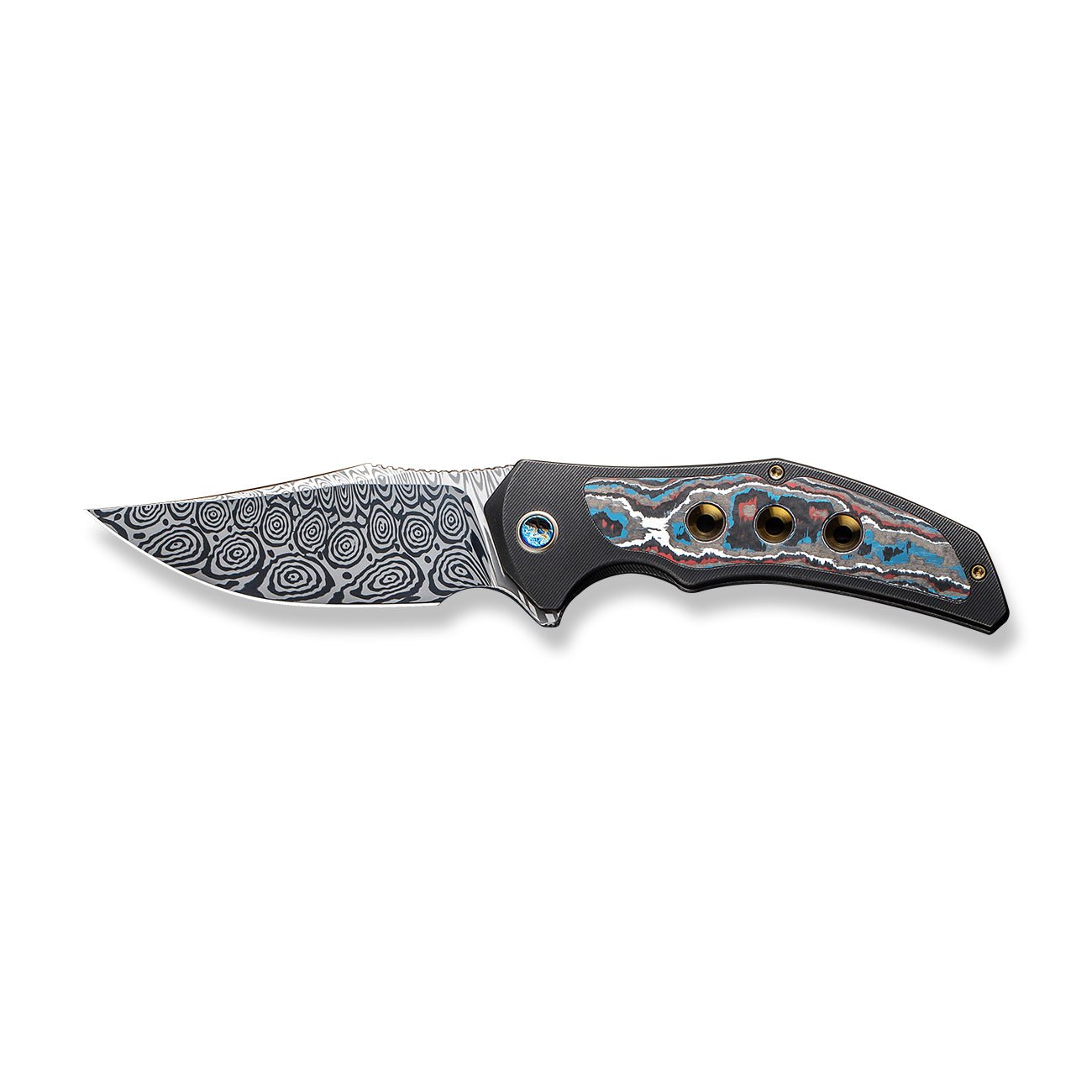 WEKNIFE Magnetron 大马士革钢 钛+碳纤维柄 WE18058-DS1 6234