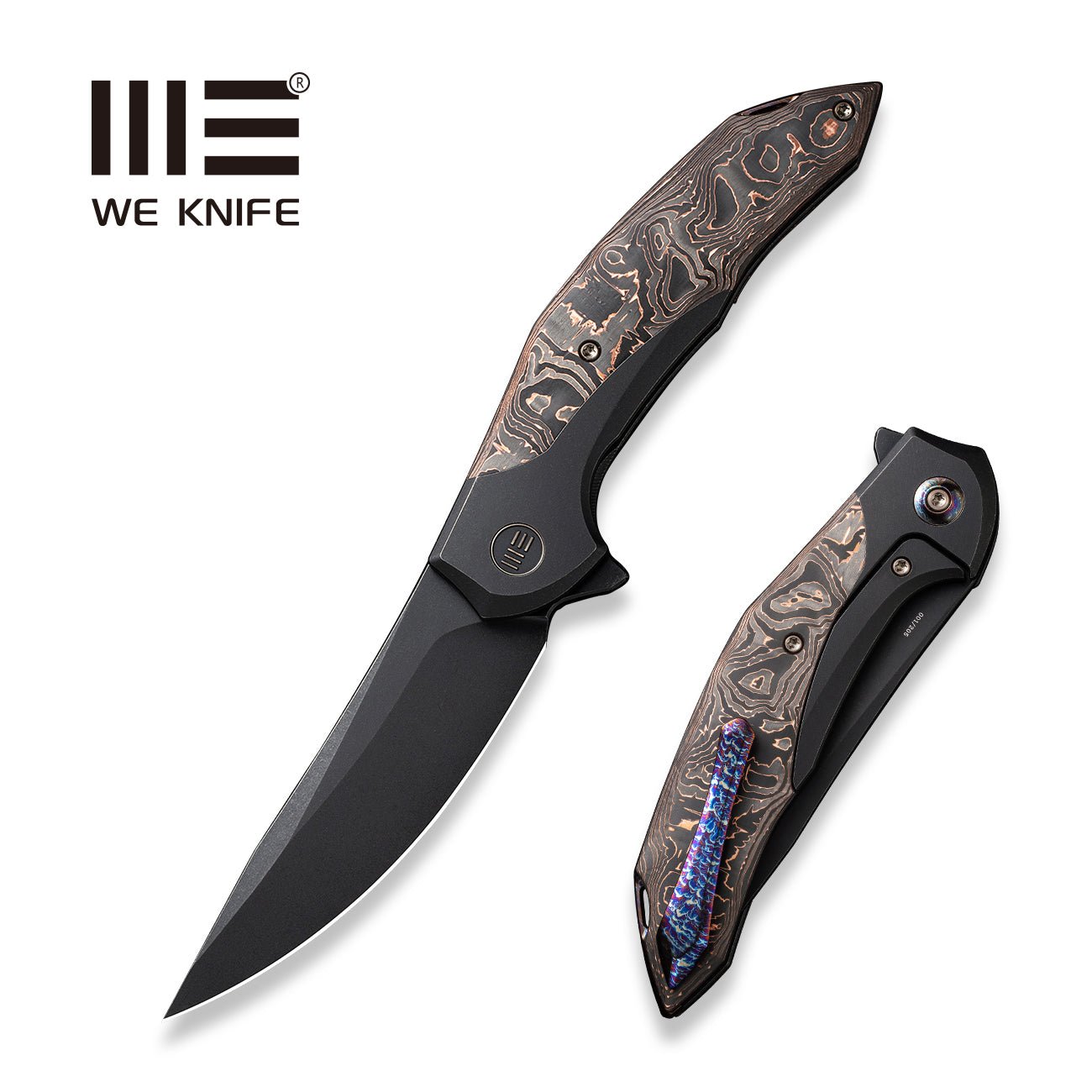 WEKNIFE Merata CPM-20CV钢 钛+碳纤维柄 WE22008B-1  2918 限量版
