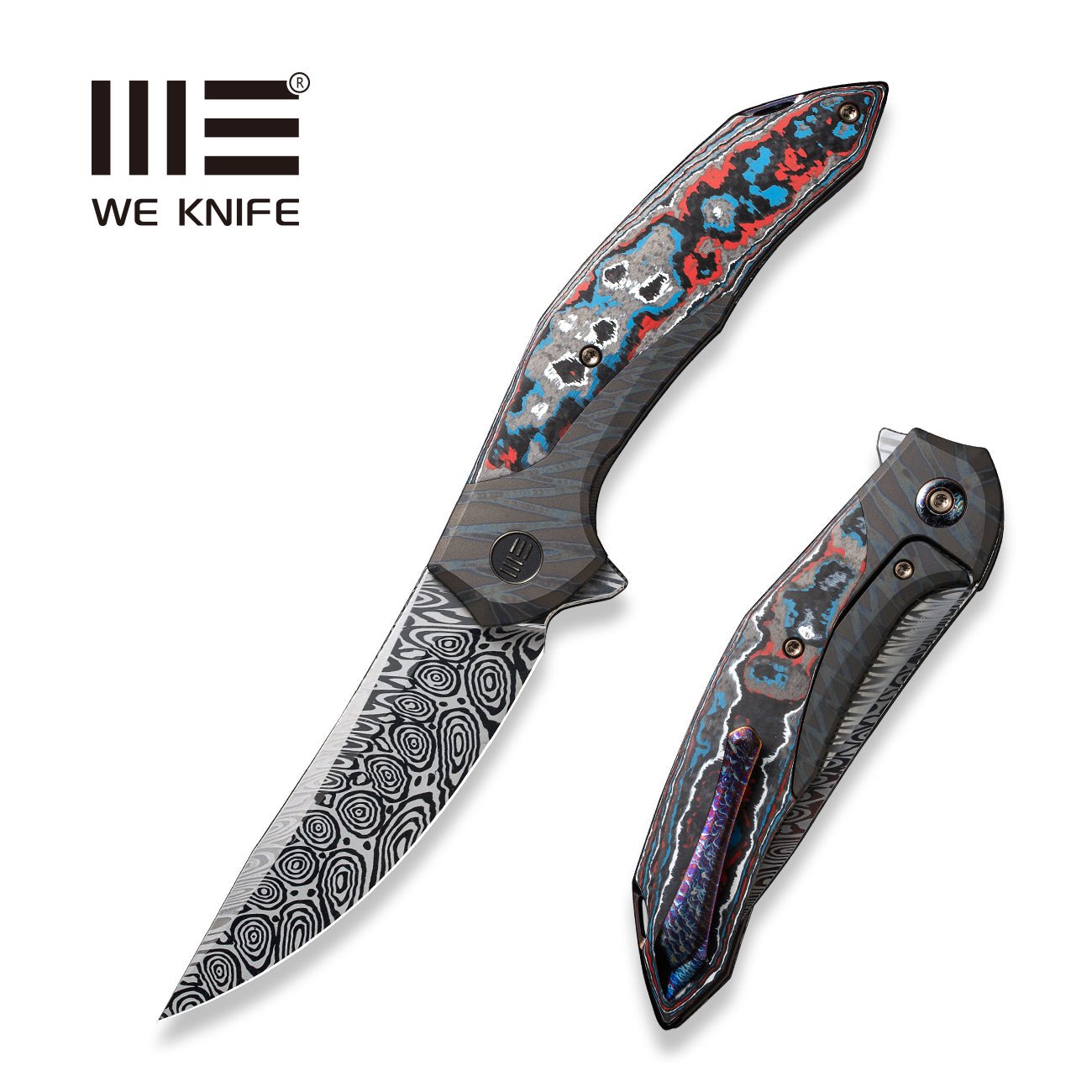 WEKNIFE Merata CPM-20CV钢 钛+碳纤维柄 WE22008A-2  2482 限量版