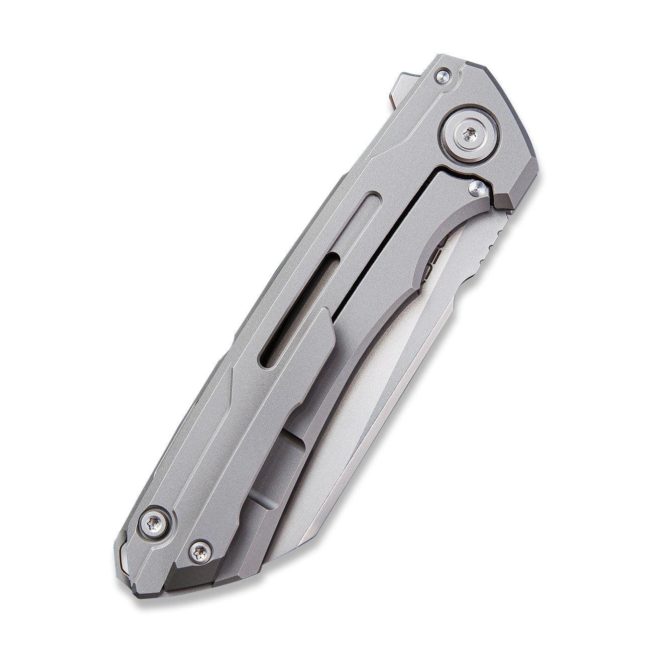 WEKNIFE Mini Buster CPM-20CV钢 钛柄 2003A 灰色 2482