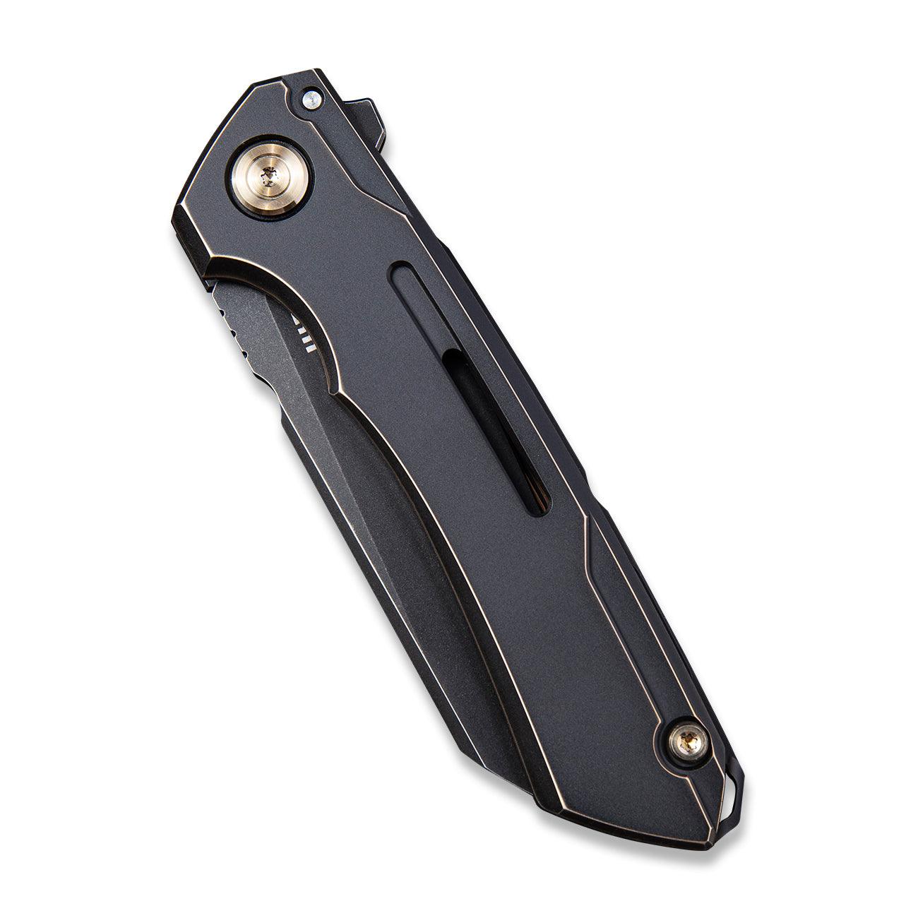 WEKNIFE Mini Buster CPM-20CV钢 钛柄 2003A 黑色 2482