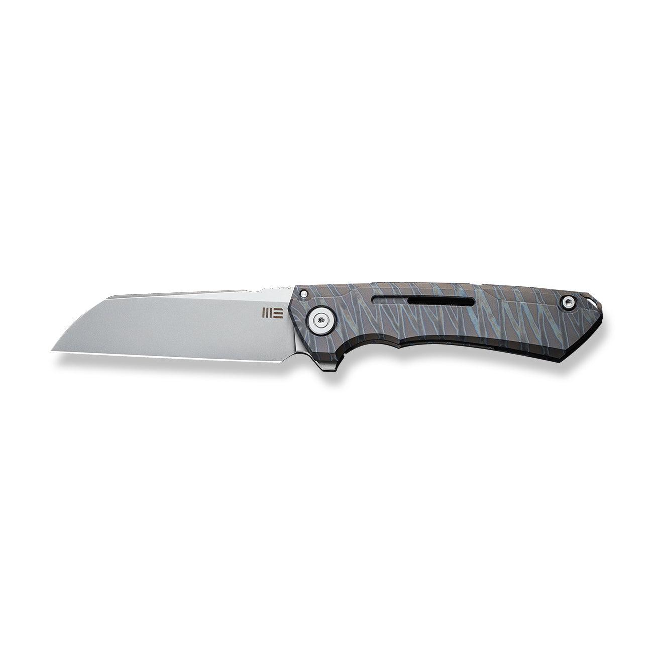 WEKNIFE Mini Buster CPM-20CV钢 钛柄 2003A 火焰纹 2555