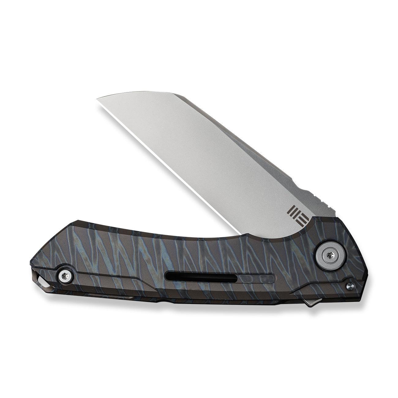 WEKNIFE Mini Buster CPM-20CV钢 钛柄 2003A 火焰纹 2555