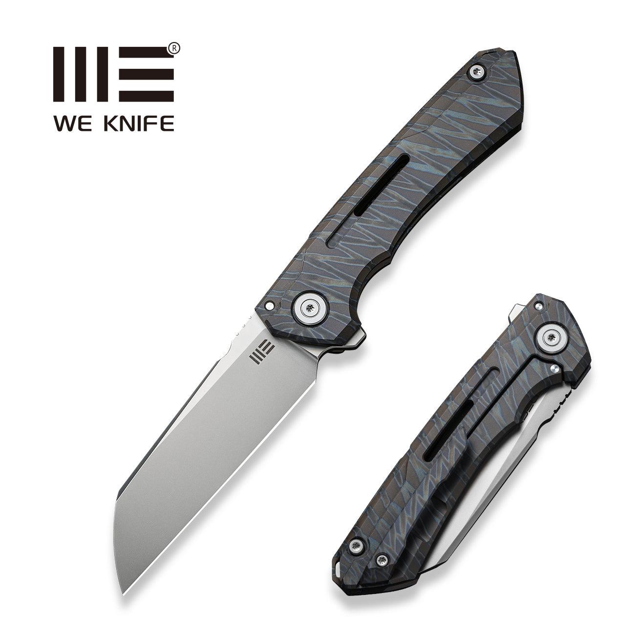 WEKNIFE Mini Buster CPM-20CV钢 钛柄 2003A 火焰纹 2555