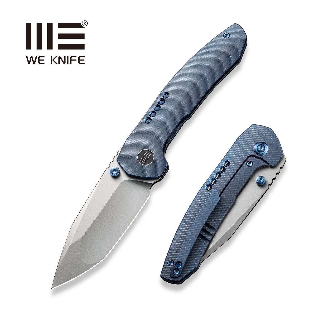 WEKNIFE Trogon CPM-20CV钢 钛合金手柄 WE22002B-1 蓝色 2514