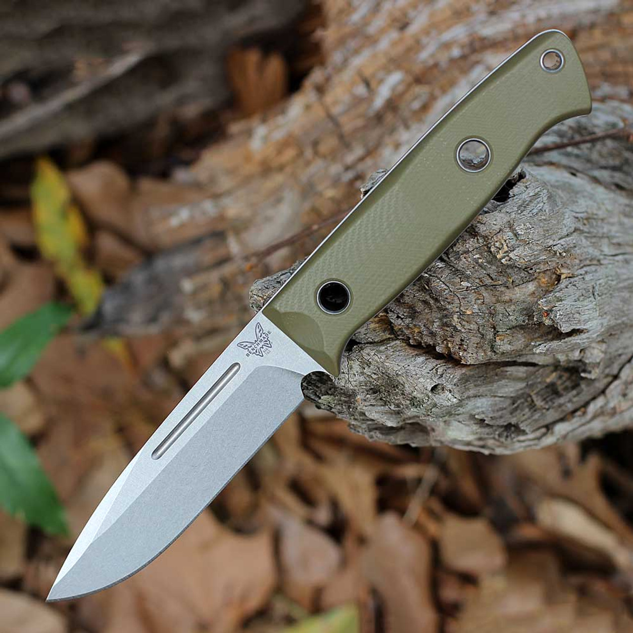 Benchmade Bushcrafter CPM-S30V钢 G10手柄 163-1 OD绿色 2680