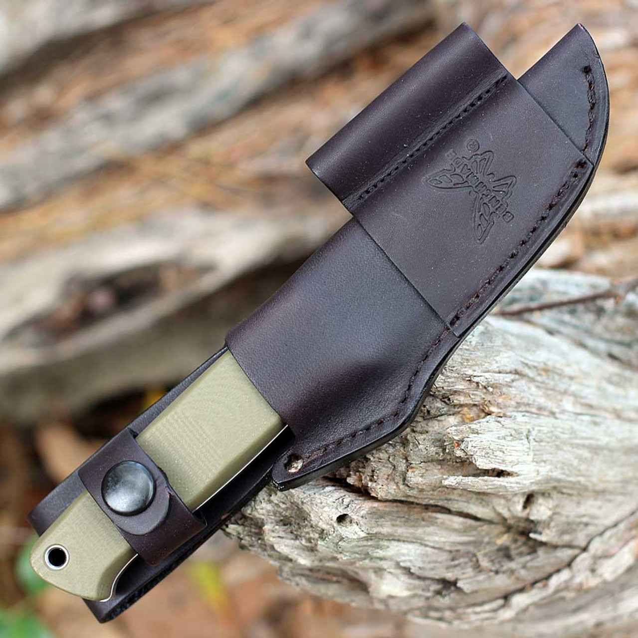 Benchmade Mini Bushcrafter CPM-S30V钢 G10手柄 165-1 OD绿色 2560
