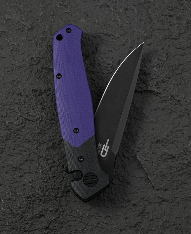 Bestech Swordfish 14C28N钢 G10柄 BG62C 紫色 519
