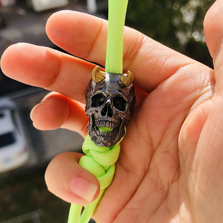 SnakeSword 925银骷髅刀坠挂件饰品手工品 ③