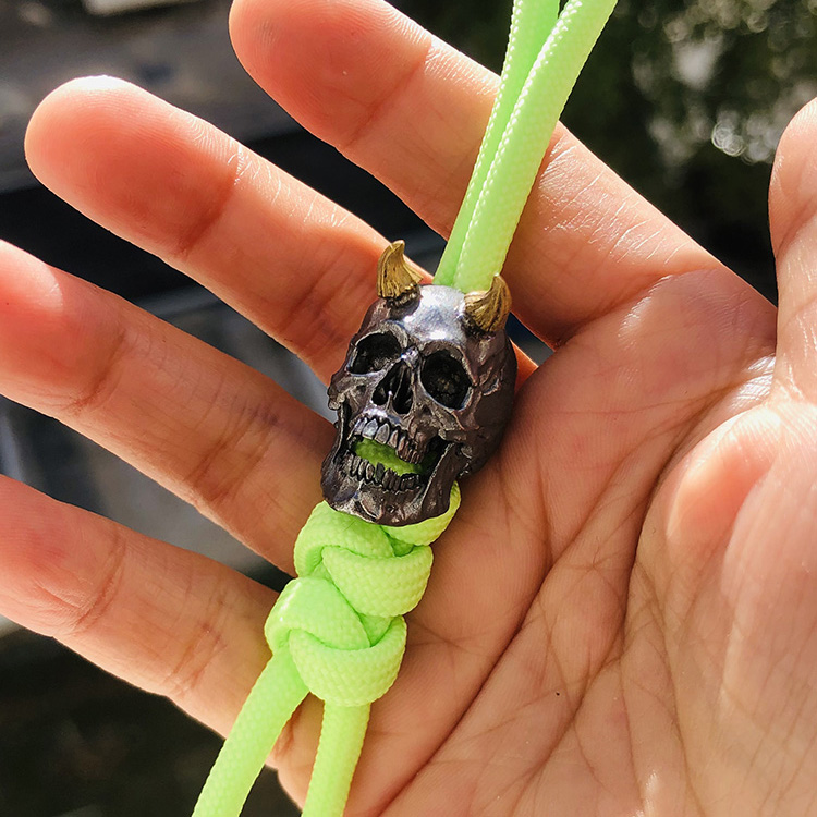 SnakeSword 925银骷髅刀坠挂件饰品手工品 ③