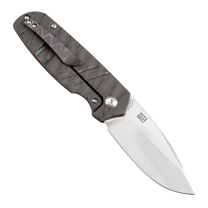 Kasnept Turaco CPM-S35VN钢 钛合金柄 K2049A4 火焰纹 1180