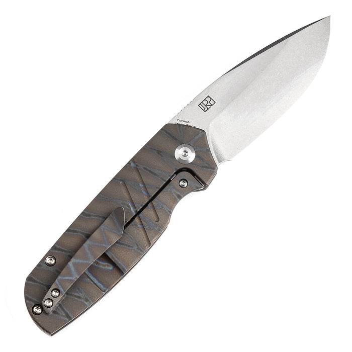 Kasnept Turaco CPM-S35VN钢 钛合金柄 K2049A4 火焰纹 1180