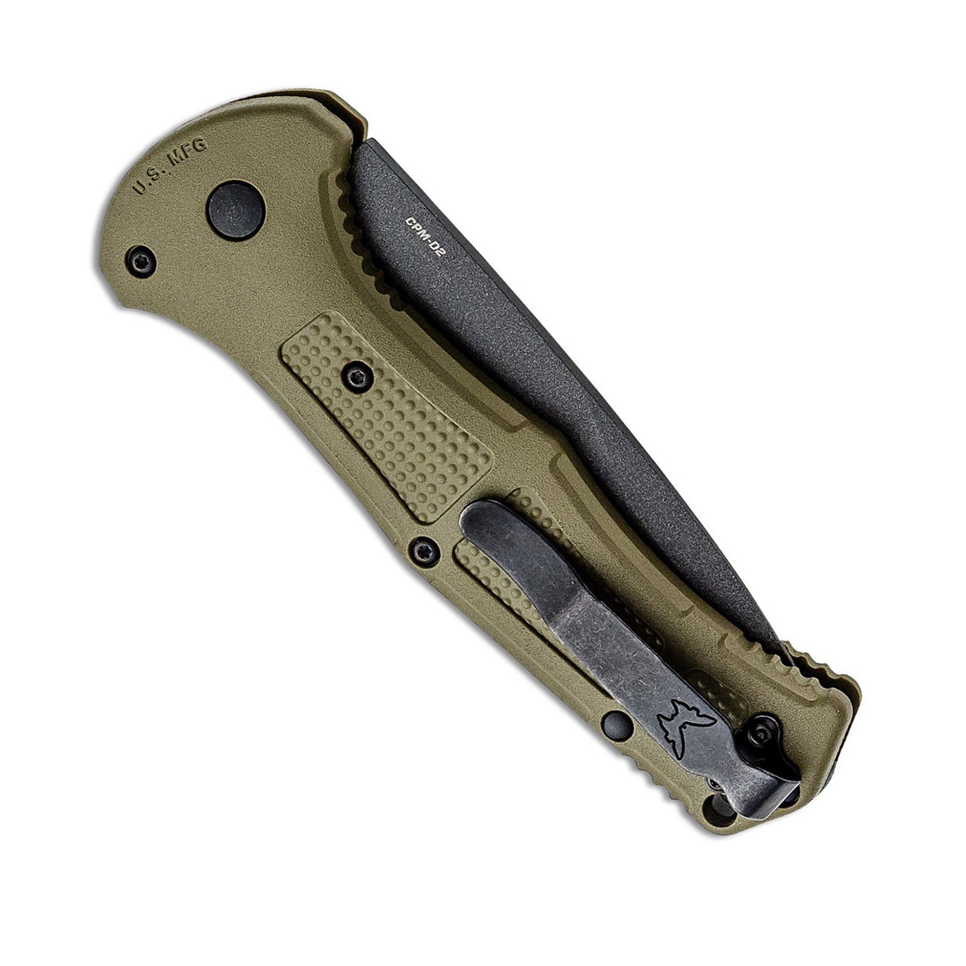 Benchmade Claymore CPM-D2钢 尼龙柄 AUTO版本 9070SBK-1 OD绿色 1680