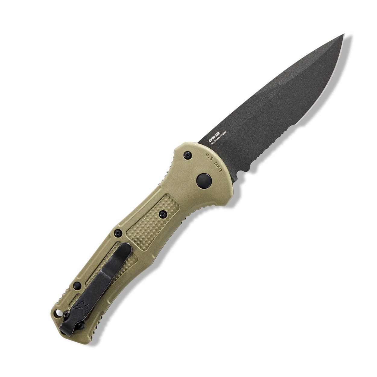 Benchmade Claymore CPM-D2钢 尼龙柄 AUTO版本 9070SBK-1 OD绿色 1680