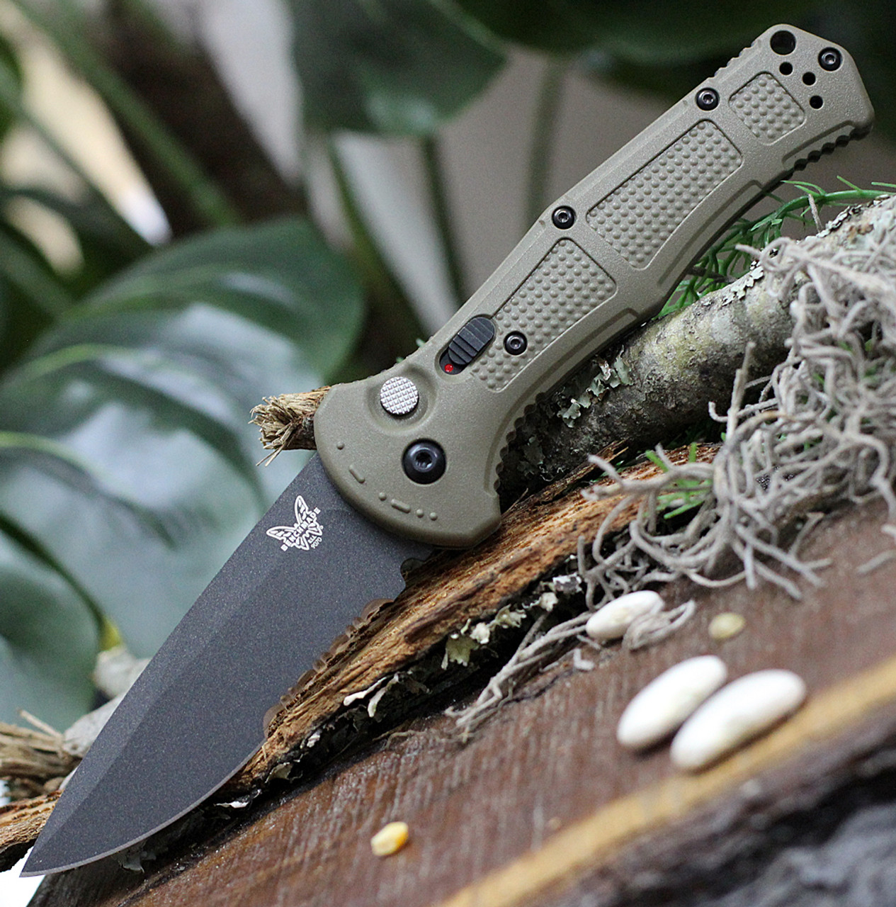 Benchmade Claymore CPM-D2钢 尼龙柄 AUTO版本 9070SBK-1 OD绿色 1680