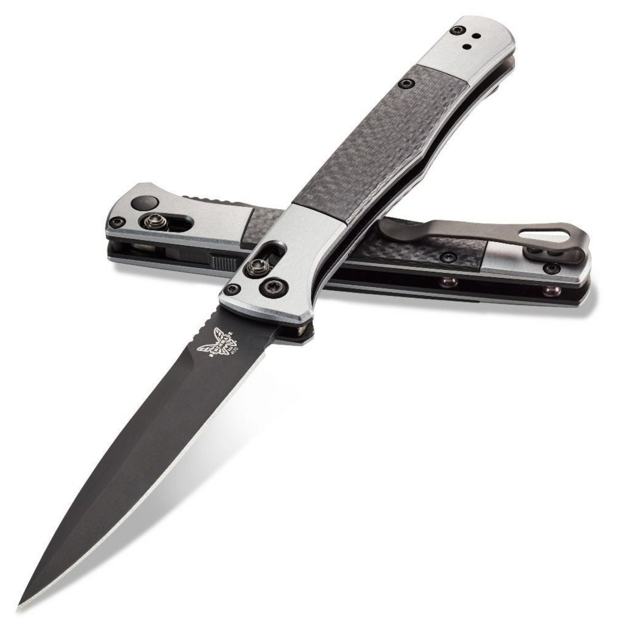 Benchmade CPM-90V钢 碳纤维+铝柄  Auto版本 4170BK 2760