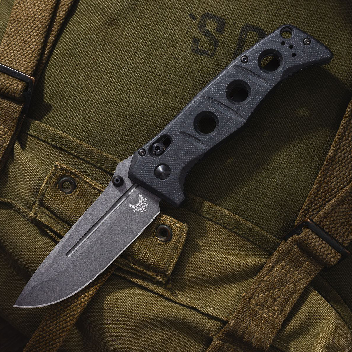Benchmade Adamas CruWear钢 G10柄 275GY-1 黑色 2180
