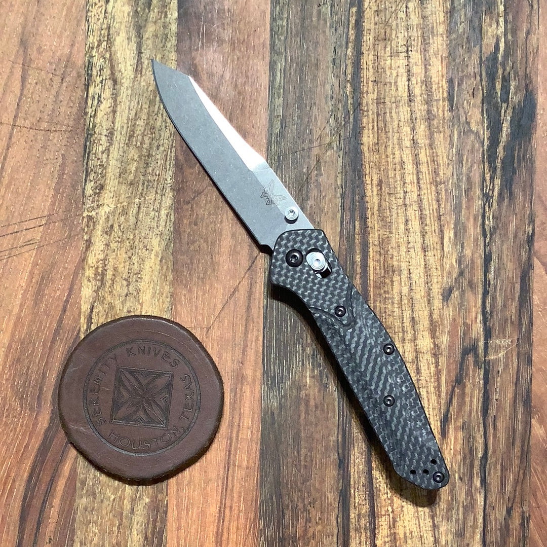 Benchmade Osborne CPM-S30V钢 碳纤维柄 940-1 黑色 2250