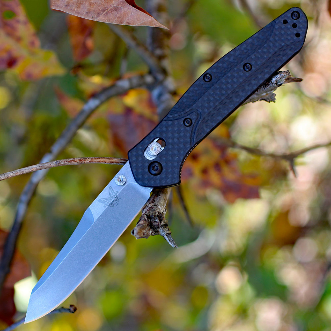 Benchmade Osborne CPM-S30V钢 碳纤维柄 940-1 黑色 2250