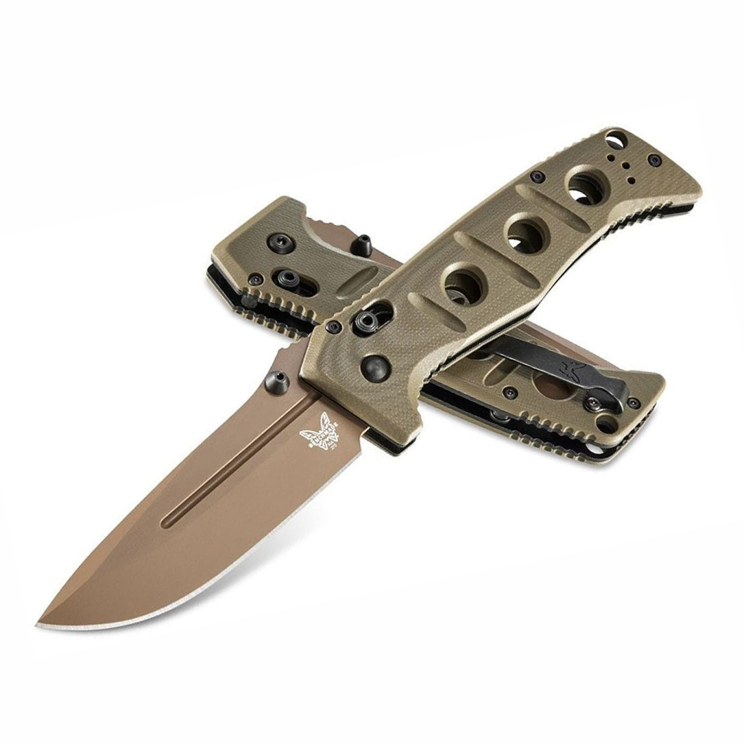 Benchmade Adamas CPM-CruWear钢 G10柄 275FE-2 棕色 2080