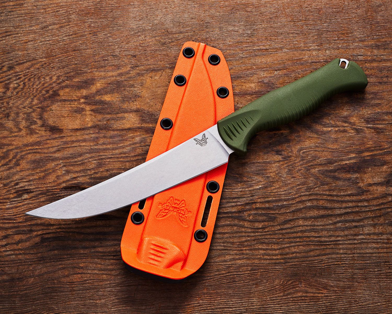 Benchmade Hunt Meatcrafter CPM-154钢 尼龙柄 15500-04 绿色 1300