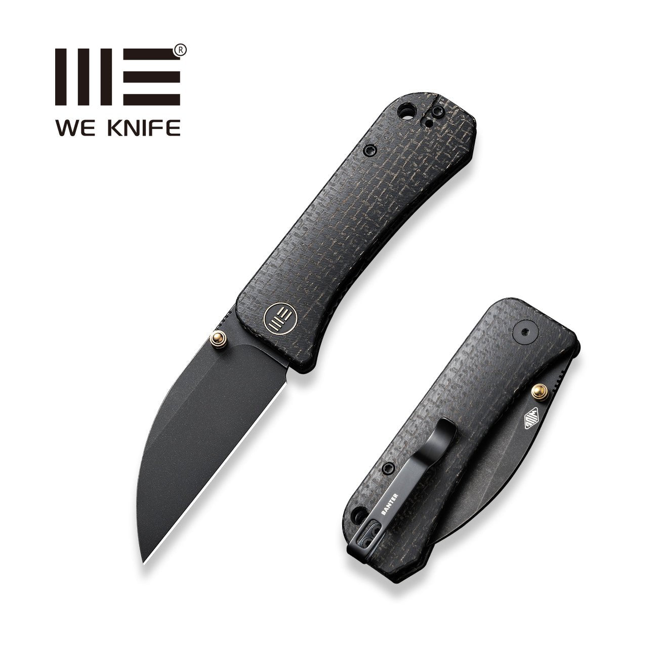 WEKNIFE Banter CPM-S35VN钢 米卡塔柄 WE19068J-1 黑色 980