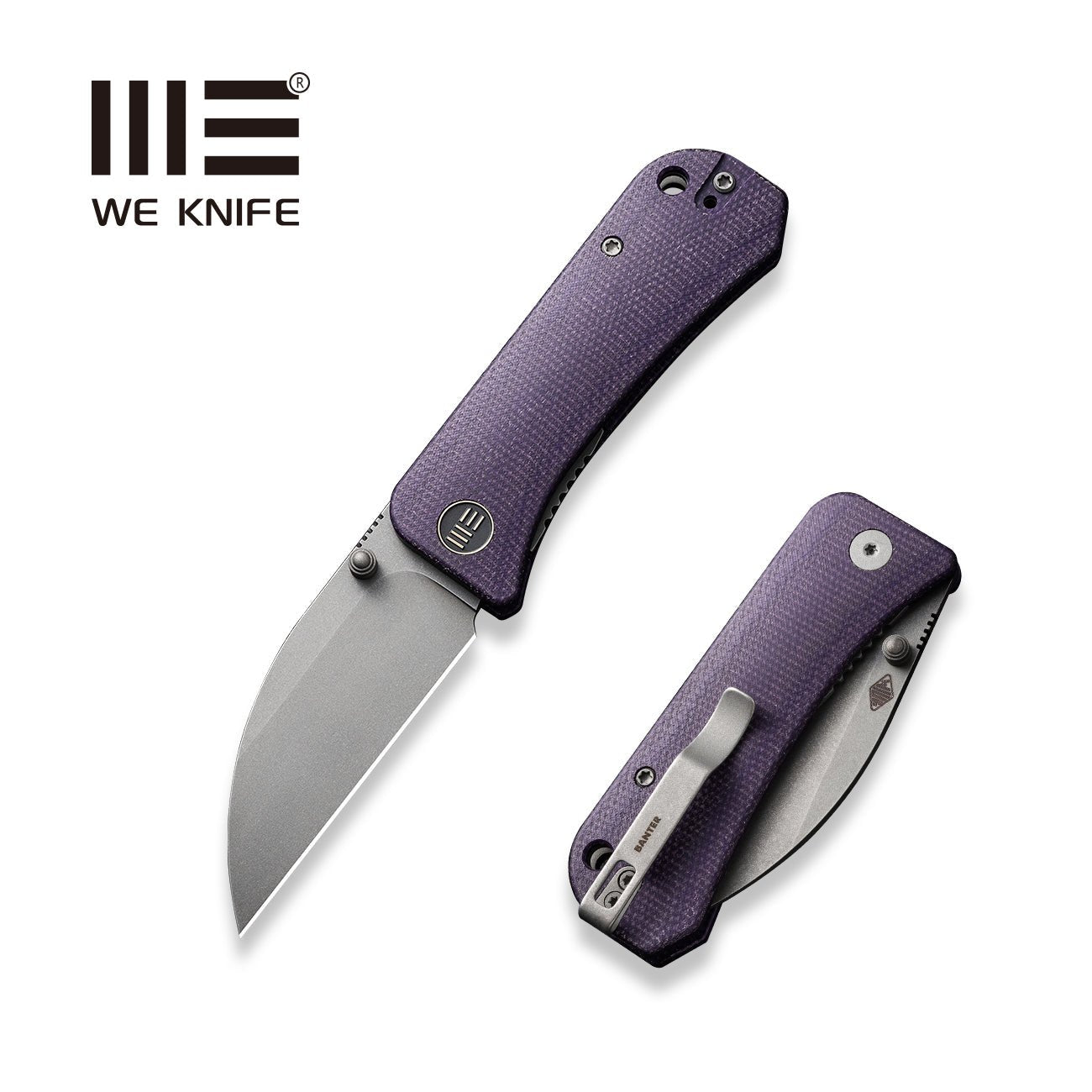 WEKNIFE Banter CPM-S35VN钢 米卡塔柄 WE19068J-2 紫色 980