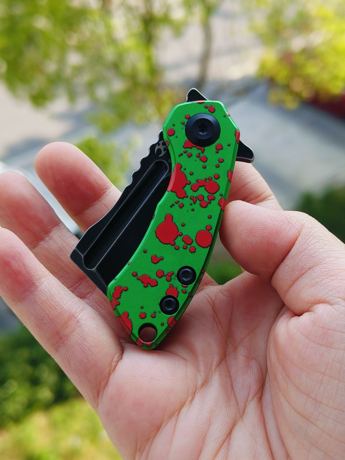 Kansept MINI KORVID 154CM钢 铝柄 T3030P1 绿色 440