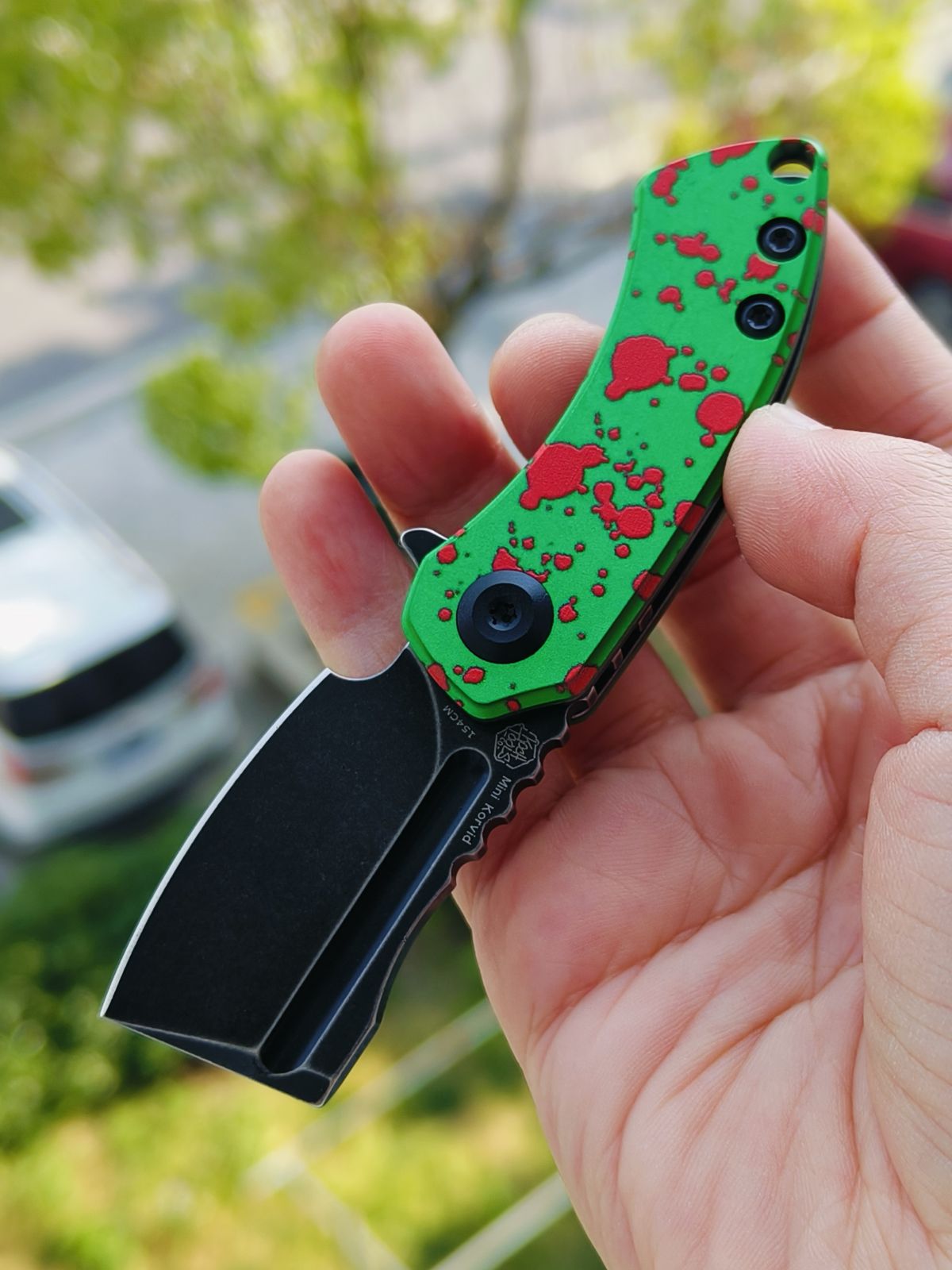 Kansept MINI KORVID 154CM钢 铝柄 T3030P1 绿色 440