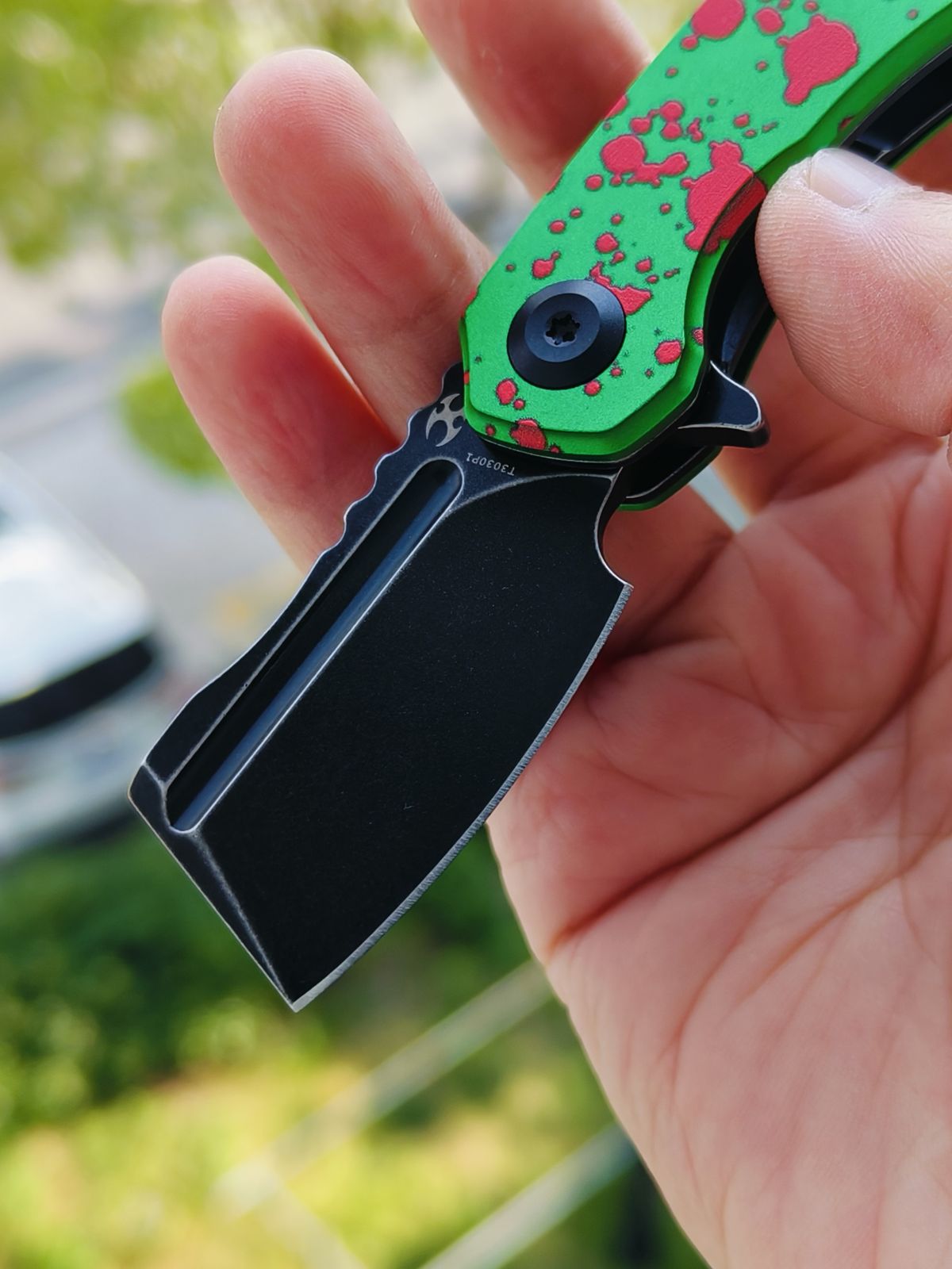 Kansept MINI KORVID 154CM钢 铝柄 T3030P1 绿色 440