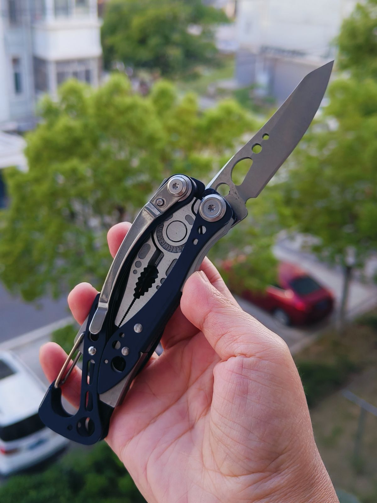 Leatherman SKELETOOL® CX NIGHTSHADE 莱泽曼少侠青色 833127 双蓝色 750