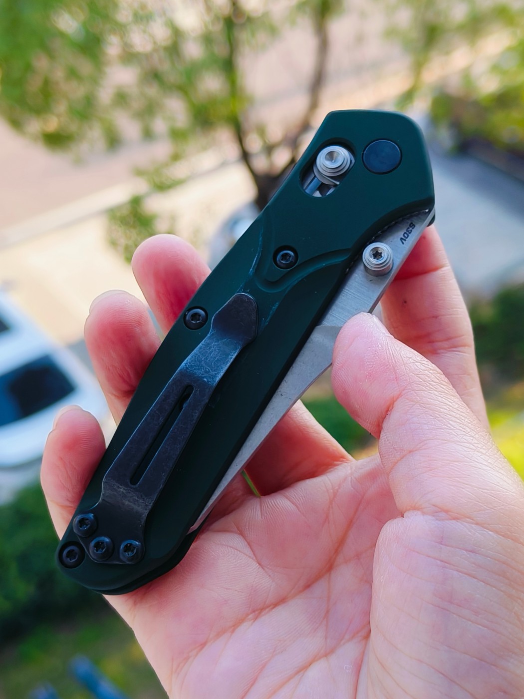 Benchmade Mini Osborne CPM-S30V钢 铝柄 945 绿色 1480