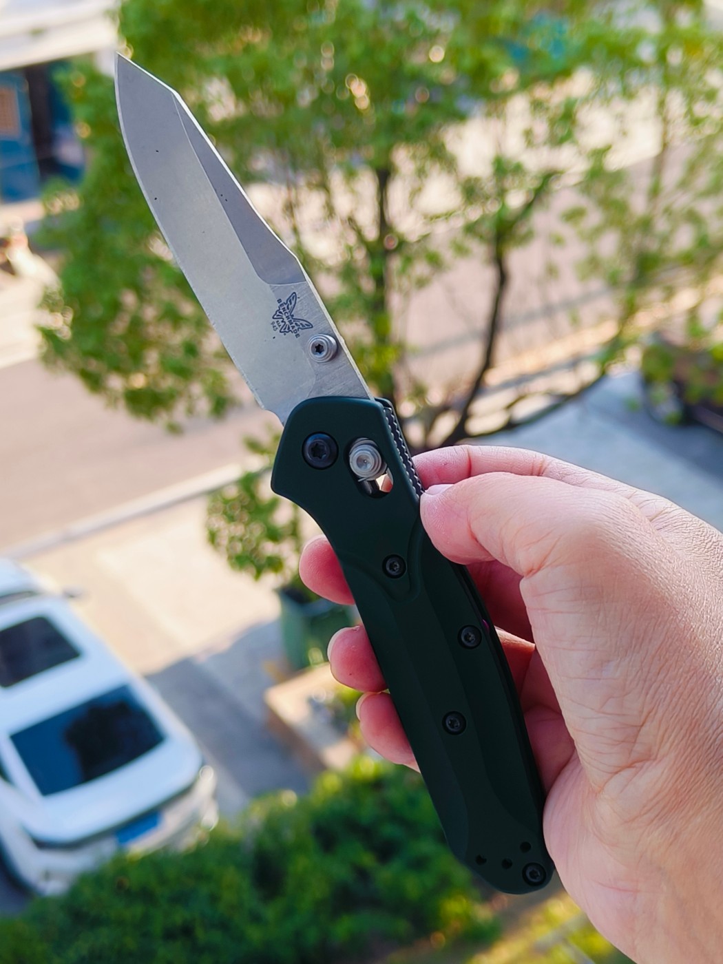 Benchmade Mini Osborne CPM-S30V钢 铝柄 945 绿色 1480