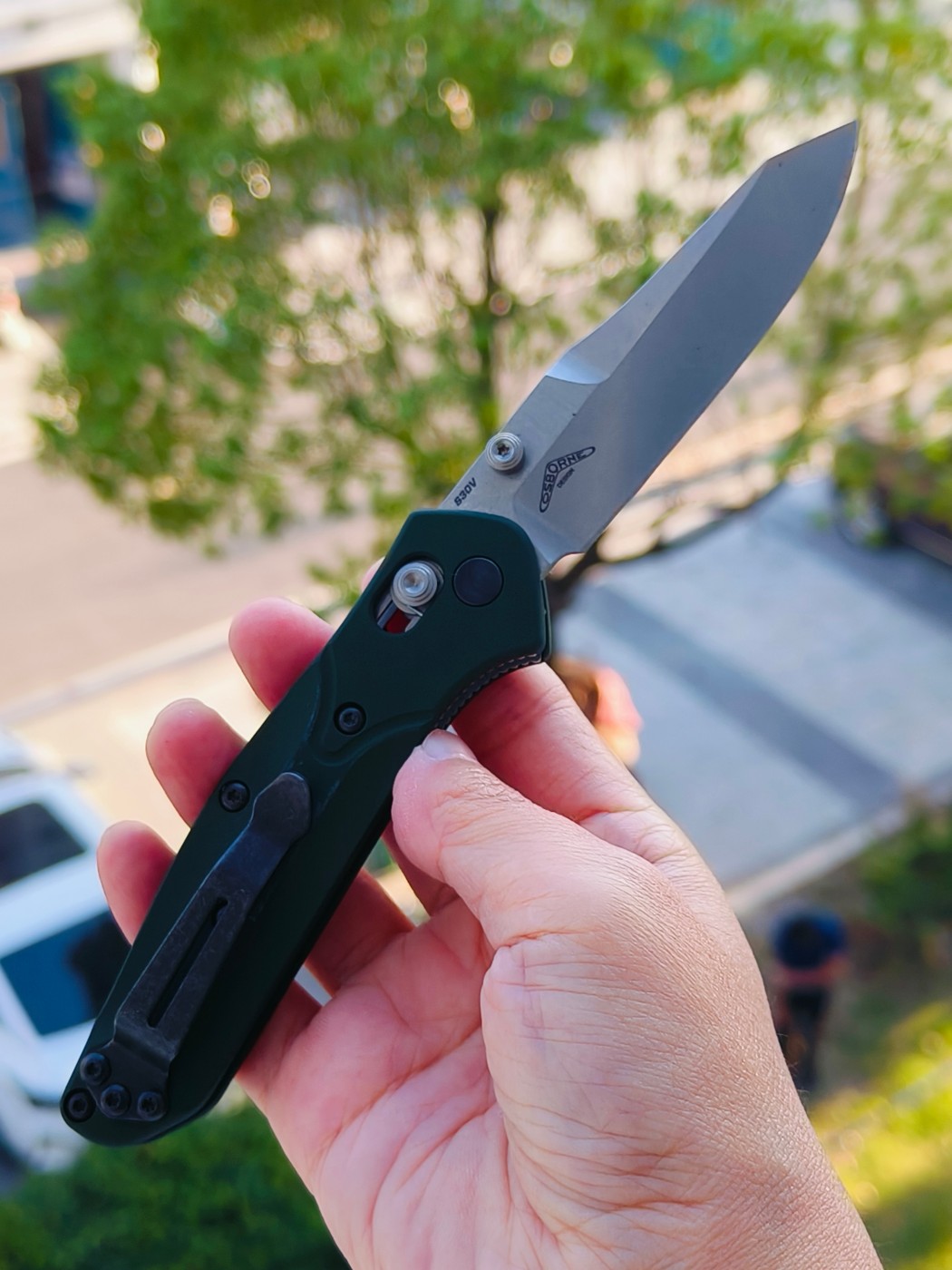 Benchmade Mini Osborne CPM-S30V钢 铝柄 945 绿色 1480