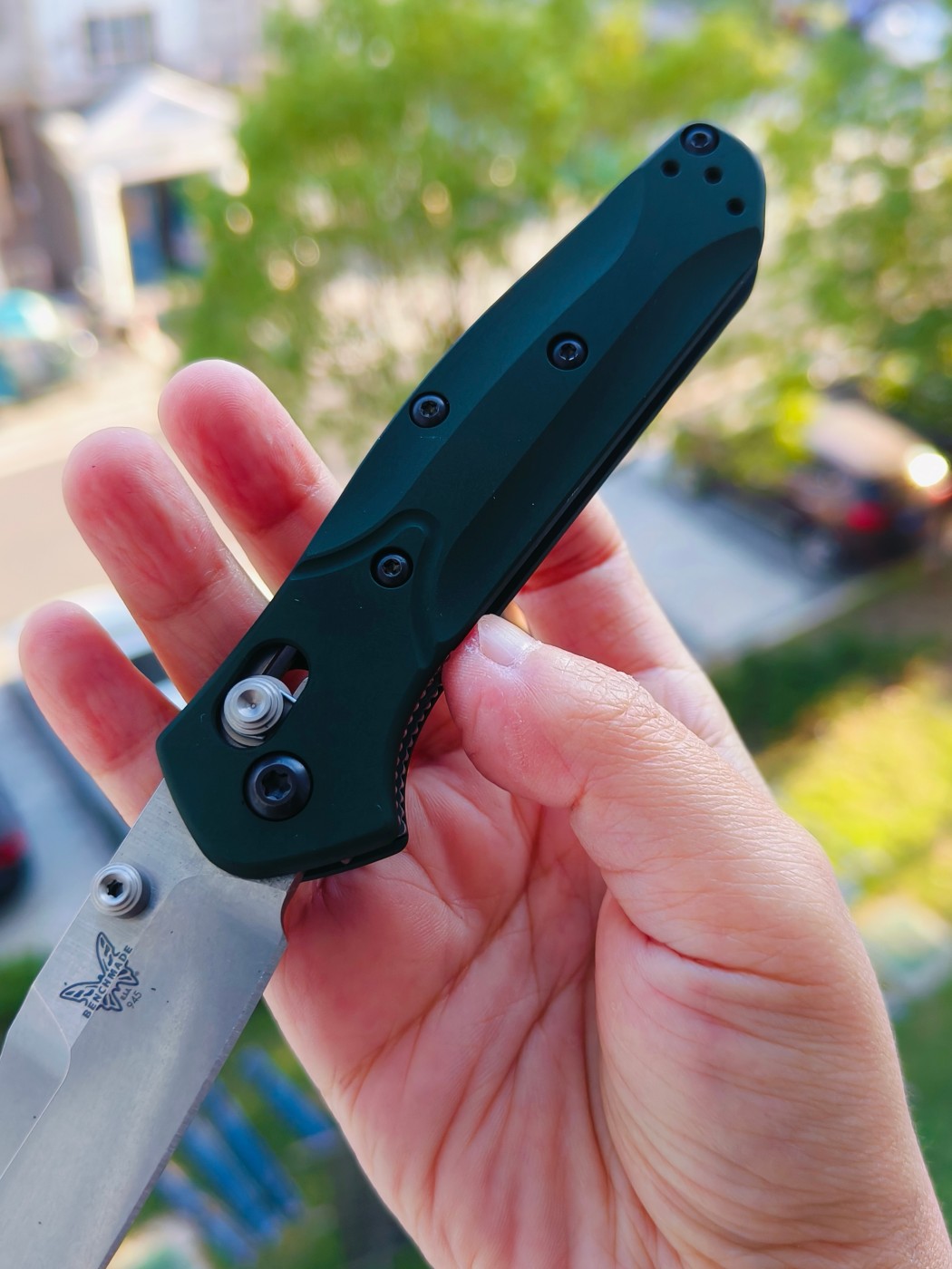 Benchmade Mini Osborne CPM-S30V钢 铝柄 945 绿色 1480
