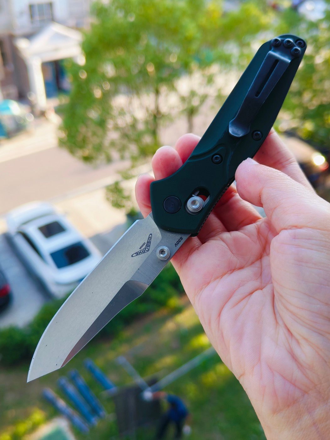 Benchmade Mini Osborne CPM-S30V钢 铝柄 945 绿色 1480