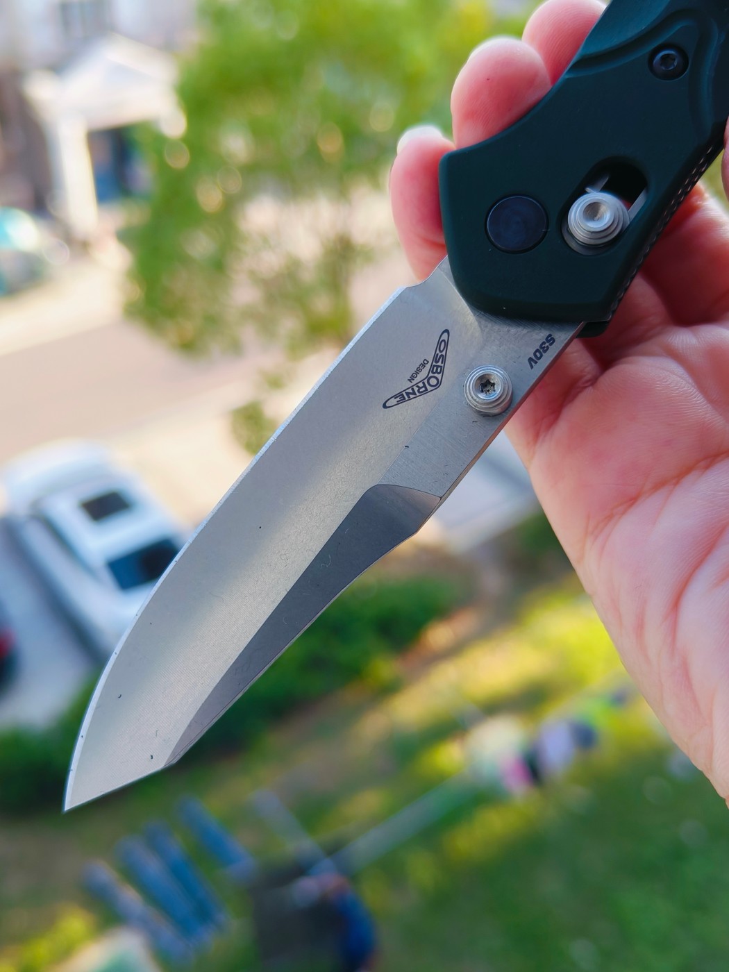 Benchmade Mini Osborne CPM-S30V钢 铝柄 945 绿色 1480