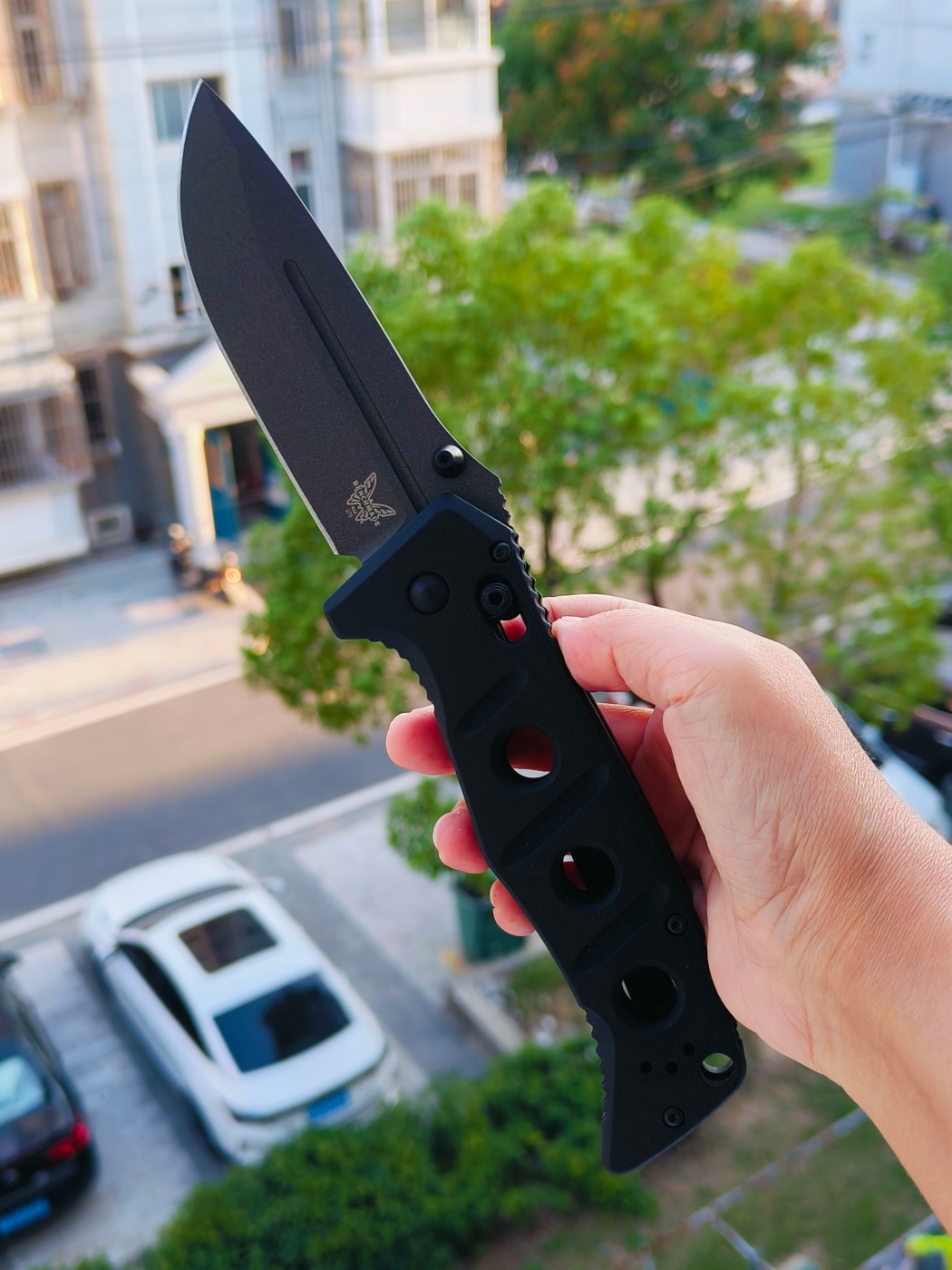 Benchmade Adamas CruWear钢 G10柄 275GY-1 黑色 2180