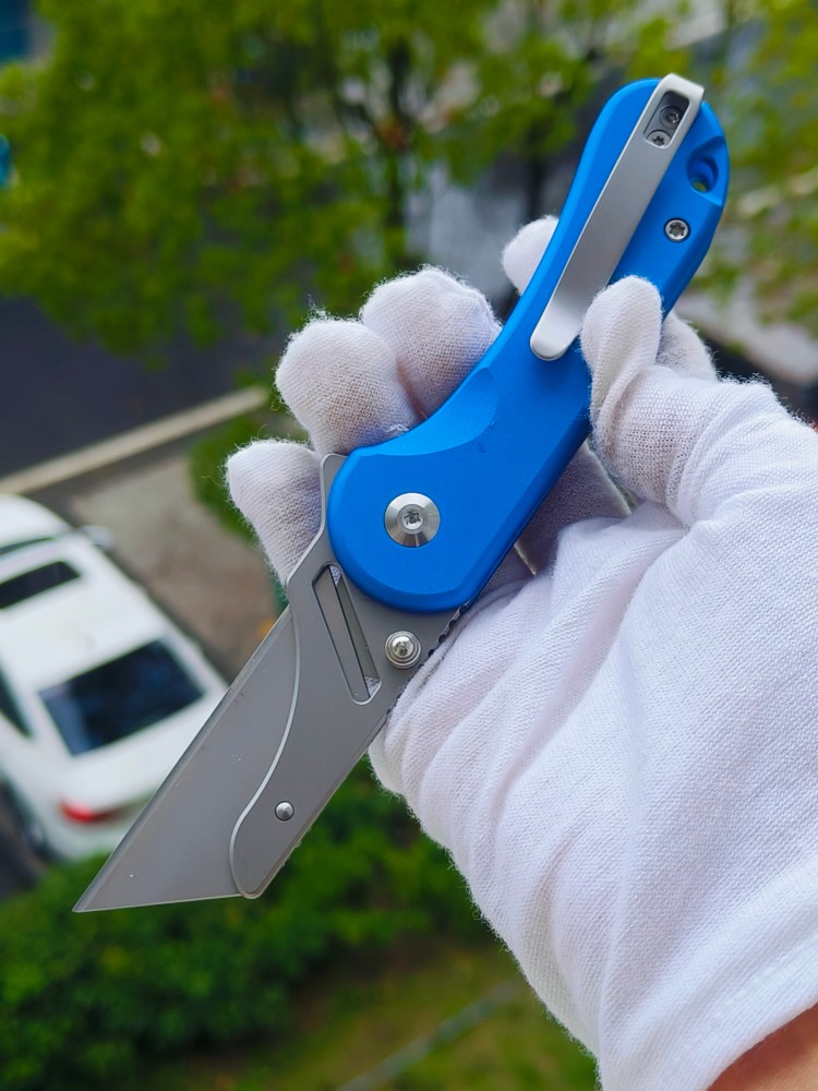 CIVIVI Elementum 6Cr钢美工刀片 铝柄 C23039B-2 蓝色 375